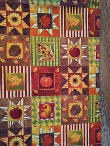 OOP Gorgeous Fall Fabric Vicky Howard David Textiles Sawtooth Star 1.8 Yards - Picture 1 of 1
