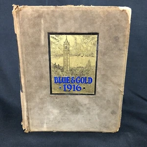University of California Yearbook - 1916 Blue and Gold Vol 42 Antique Book - Picture 1 of 22