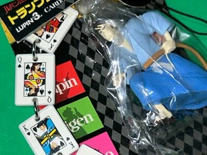 ☆ Lupin der Dritte Ishikawa Goemon Karten Design Riemen Mini Figur alt Anime JPN - Bild 1 von 7