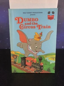 Libro da lettura vintage Dumbo e il treno del circo Disney's Wonderful World of - Foto 1 di 3