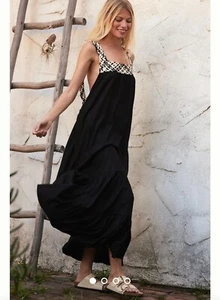 Anthropologie Größe Groß geflochtener Riemen Maxikleid - Bild 1 von 6