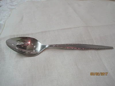 Vintage Oneida Community Stainless 12 Piercings Serving Spoon Venetia - Image 1 of 4
