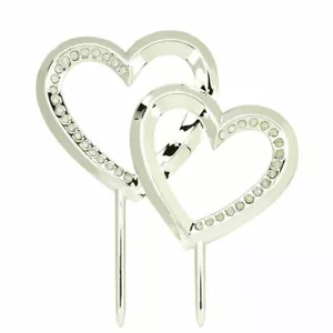 Wedding Cake Topper Heart Love Design Romantic Bride and Groom Decoration - Picture 1 of 1