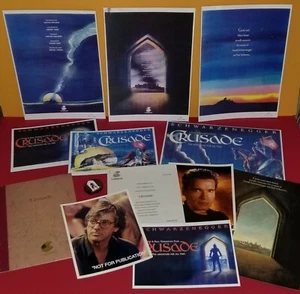 VINTAGE SELTENE ARNOLD SCHWARZENEGGER KREUZZUG UNBENUTZTE KUNST, ADV PRESSEMAPPE, ORDNER, FOTOS - Bild 1 von 22