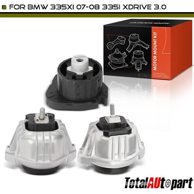 3x Engine Motor & Transmission Mount for BMW 335xi E90 07-08 335i xDrive 3.0L - Image 1 of 4