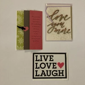 Valentine's Day Anniversary Love Boyfriend Girlfriend Cards Envelope NEW Lot 3 - Picture 1 of 12