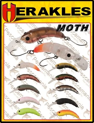 Künstlich Spinning Hard Köder Herakles Moth Kurbel 37mm 2,2gr Forelle Area - Bild 1 von 4