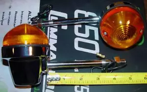 BSA, Triumph, Norton, OIF, Trident, PAIR, (2) LONG Stem Turn Signal Assemblies - Picture 1 of 5