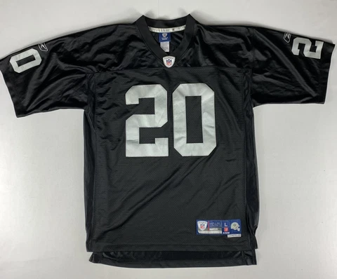 Oakland Raiders Darren McFadden #20 Reebok On Field Jersey Adult L BLACK NFL Cover