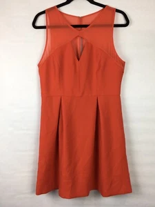 NWOT BCBGeneration Women's Size 10 Dress Orange Cut Out Above Knee Sleeveless - Picture 1 of 9