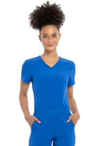 Cherokee Allura Contemporary Women's Scrub Top CKA690 Royal Blue NWT A5 - Picture 1 of 1