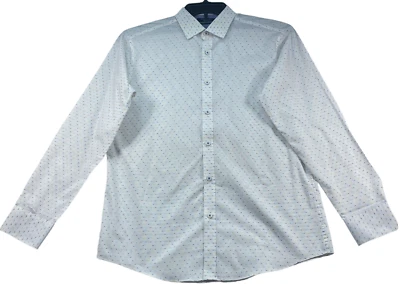 Penguin Button Down Shirt Mens size 15 White Slim Fit 32 33 Multicolor NWOT - Image 1 of 4