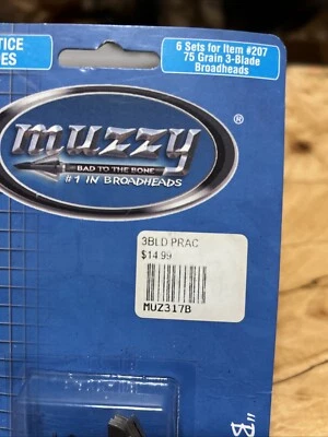 Muzzy 75 Grain 3-Blade Practice Blades 18 Pack - Image 1 of 4