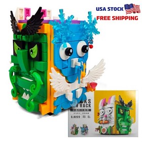 Woma 4 Faces Pen Rack Holder Building Blocks Set [304 Bricks]