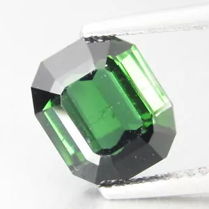3.23Cts Excellent Natural Unique Green Tourmaline 9.6xmm Fashion Emerald Cut - Picture 1 of 4