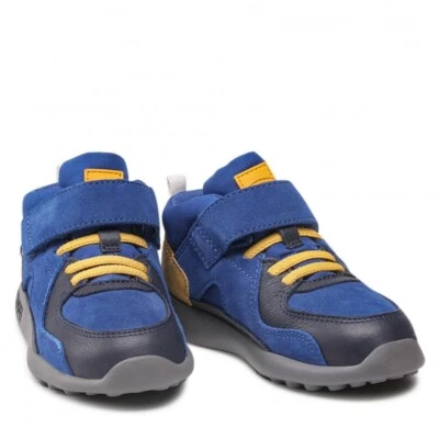 Camper Driftie Kids Trainer (K900218) Multicolour Blue Yellow Suede RRp £64.99