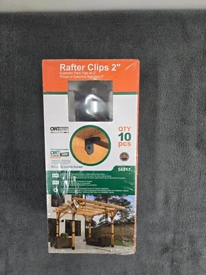 OZCO 56617 2 pulgadas Soportes angulares con clip para viga decorativos (paquete de 10) Foto 1 de 3