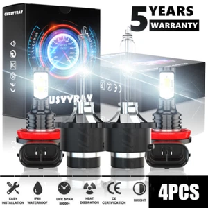 For Infiniti M37 2011 2012 2013 D2S+H11 Headlight Low&High Fog Light 4Pcs - Picture 1 of 10