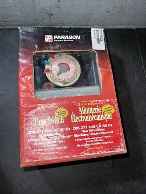 Paragon Electric 24 Hour Time Switch 120Vac 60Hz Non-Metallic P104-71PC-RT - Image 1 of 4
