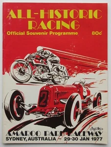 All-Historic Racing, Amaroo Park, Sydney. Race programme from 1977 - Picture 1 of 5