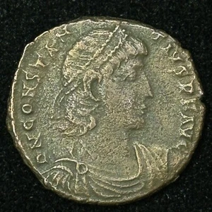 Constantius II (337-361 AD) Follis Roman Coin BEAUTIFUL FALLEN HORSEMAN - Picture 1 of 2