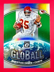 2021 Donruss Optic Football Christian Okoye #GB-12 Kansas City Chiefs PRIZM - Picture 1 of 3