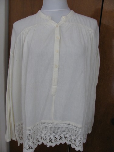 OFF WHITE Top bianco denim & Supply donna realizzato nuovo