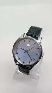 Reloj mínimo plateado y negro 40 mm para hombre y mujer relojes clásicos vintage - Imagen 1 de 12