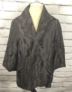 Eileen Fisher Women’s Size M Brown Long Sleeve Open Cardigan Silk Lining - Picture 1 of 4
