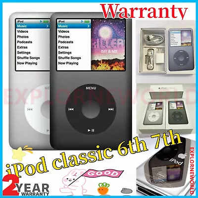 ⭐Apple iPod Classic 7th Generation 160GB 256GB 512GB 1TB 2TB MP3 Latest Model⭐ - Image 1 of 4
