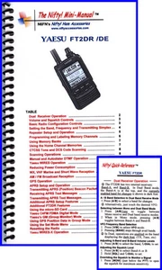 Yaesu FT2DR Mini-Manual and Card Combo by Nifty Accessories - Picture 1 of 1