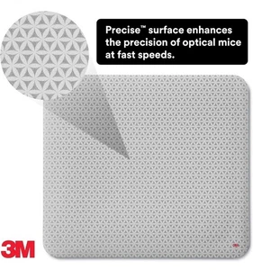 3M Precise Mauspad rutschfeste Rückseite 9 x 8 grau/Bitmap MP114BSD1 - Bild 1 von 2