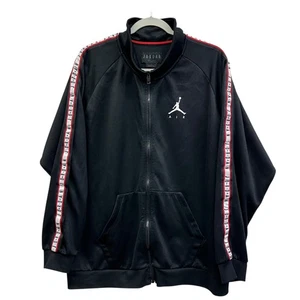 Chaqueta Jordan Track Para Hombre XL Negra Jumpman Air Taping Cremallera Completa AQ2691-010 - Imagen 1 de 8