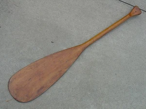 Vintage Smokers Quality Brand Wood Wooden Boat Oar Canoe Paddle 42” Long - Picture 1 of 9
