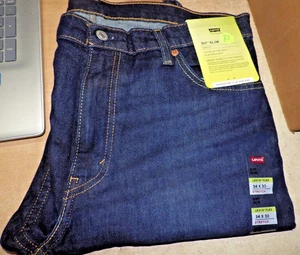 Levis 511 Jeans Mens 34x30 Denim Pants Slim Performance Flex Comfort - Picture 1 of 5