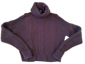 PAIGE New Season Wollmischung Lorilee Rollkragenpullover in dunklem Sangria Gr. M - Bild 1 von 12