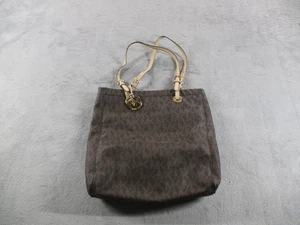 Michael Kors Tote Bag Womens Large Brown Monogram MK Logo Shoulder Purse Handbag - Picture 1 of 15