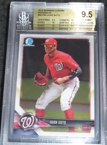 Bowman Chrome BCP52 2018 Juan Soto Prospects pre-RC BGS 9,5/10 (mejor que PSA) - Imagen 1 de 1