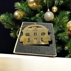 NEU Choctaw Nation of Oklahoma Kapitol Gebäude goldfarben 3D Weihnachtsschmuck - Bild 1 von 4