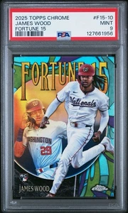 2025 Topps Chrome James Wood Fortune 15 Rookie • #F15-10 • PSA 9 - Bild 1 von 3