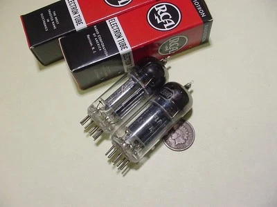 PAR DE TUBOS PLACA NEGRA MCINTOSH MC-225 RCA 12BH7 7032 Foto 1 de 4