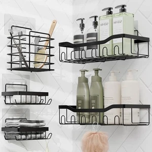 Dusch Caddy Rack Bad Organizer Edelstahl - Kleberegal Rostfrei - Bild 1 von 9
