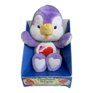 Vintage 1985 Care Bear Cousins Cozy Heart Penguin Plush In Box Htf Rare - Picture 1 of 15