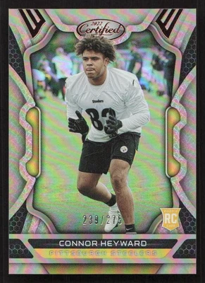 2022 Panini Certified Connor Heyward Mirror Bronze #/275 #191 Card - Image 1 of 2