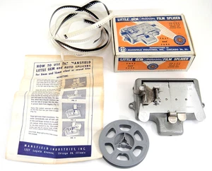 Vintage Mansfield Little Gem Automatic 8mm & 16mm Film Splicer w Box Reel - Picture 1 of 6
