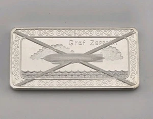 1973 Graf Zeppelin Canceled 1oz .999 Silver Bar Vintage One Mint The Sierra Mint - Picture 1 of 3