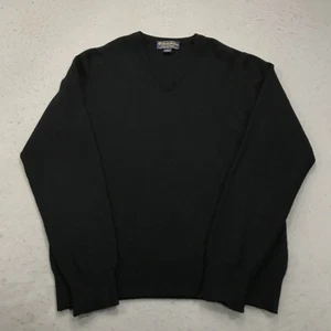 Brooks Brothers Pullover Herren Medium schwarz V-Ausschnitt 3-lagig Kaschmirpullover Pulli - Bild 1 von 9