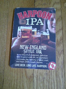 Harpoon New England Style Drink Laugh Repeat Beer Coaster Collectible SINGLE - Picture 1 of 6
