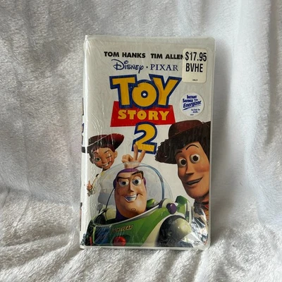 Toy Story 2 VHS Tape Sealed Clamshell Disney VINTAGE Dead Stock NEW - Image 1 of 2