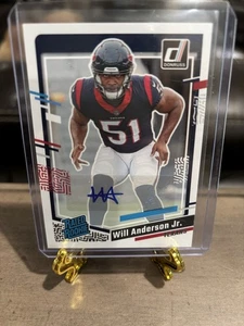 Autógrafos Panini Donruss 2023 - Clasificado novato Will Anderson #342 (AU, RC) - Imagen 1 de 3